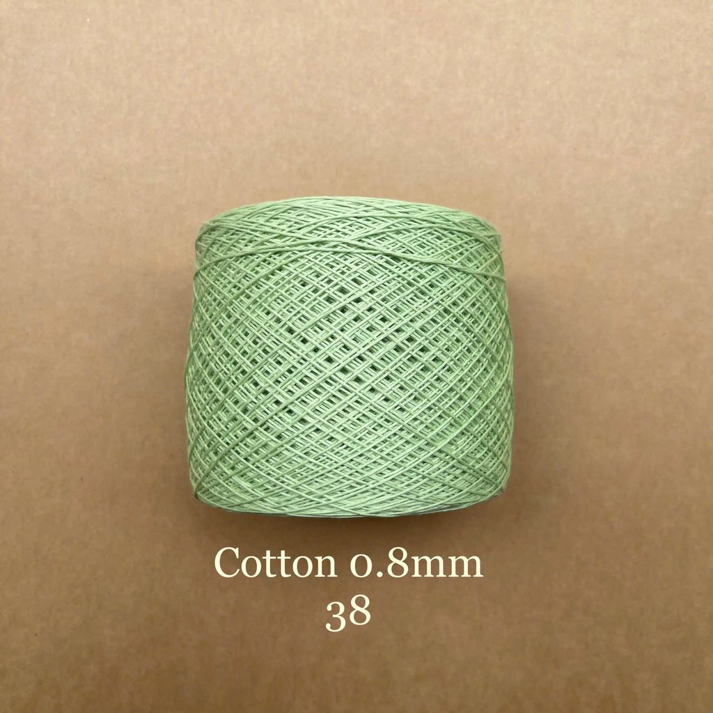 Sợi Cotton 0.8mm, 300g, đan móc áo, váy, khăn