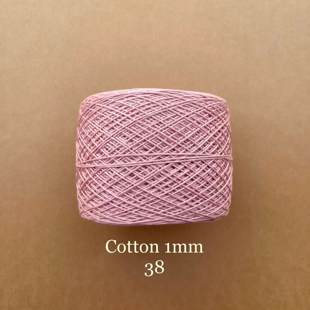 Sợi Cotton 1mm, 300g, đan móc áo, váy, khăn