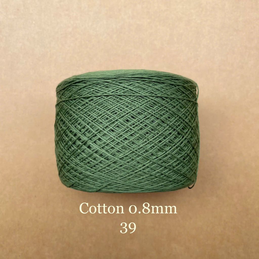 Sợi Cotton 0.8mm, 300g, đan móc áo, váy, khăn