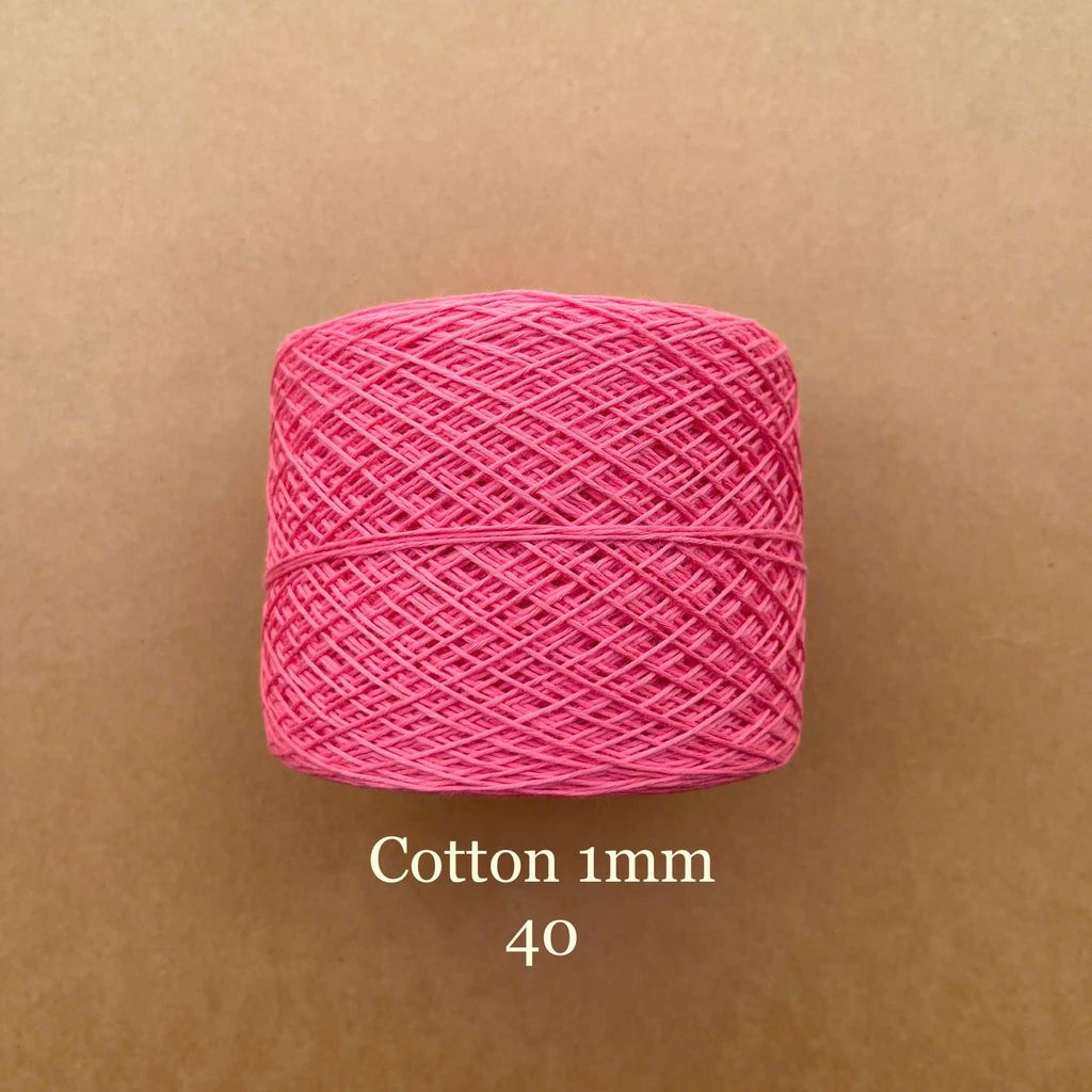Sợi Cotton 1mm, 300g, đan móc áo, váy, khăn