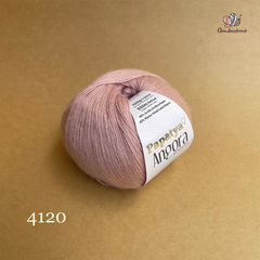 Len lông cừu Angora - Papatya, 100g - 550m, dùng để đan móc