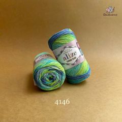 Len cotton Cotton Gold Batik nhập khẩu từ Alize Yarns, đan móc thú, nón, áo hè