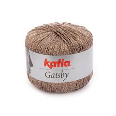 Sợi visco lấp lánh Gatsby - Katia, 50g - 118m, dùng để đan móc áo, khăn, nón