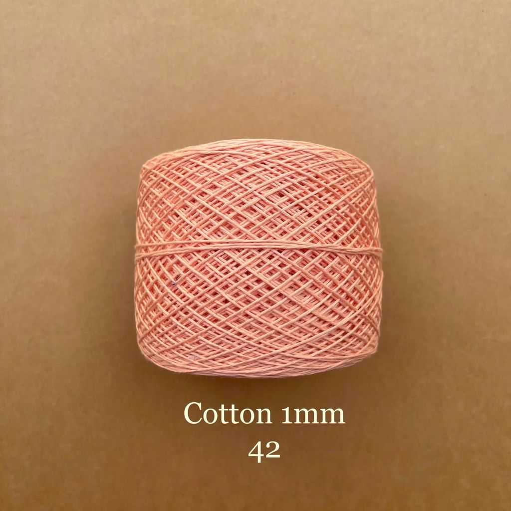 Sợi Cotton 1mm, 300g, đan móc áo, váy, khăn