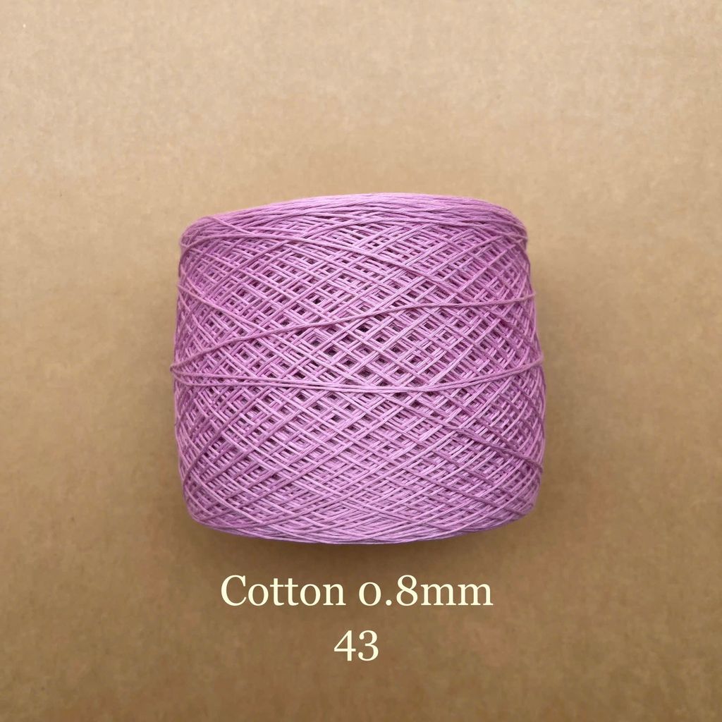 Sợi Cotton 0.8mm, 300g, đan móc áo, váy, khăn