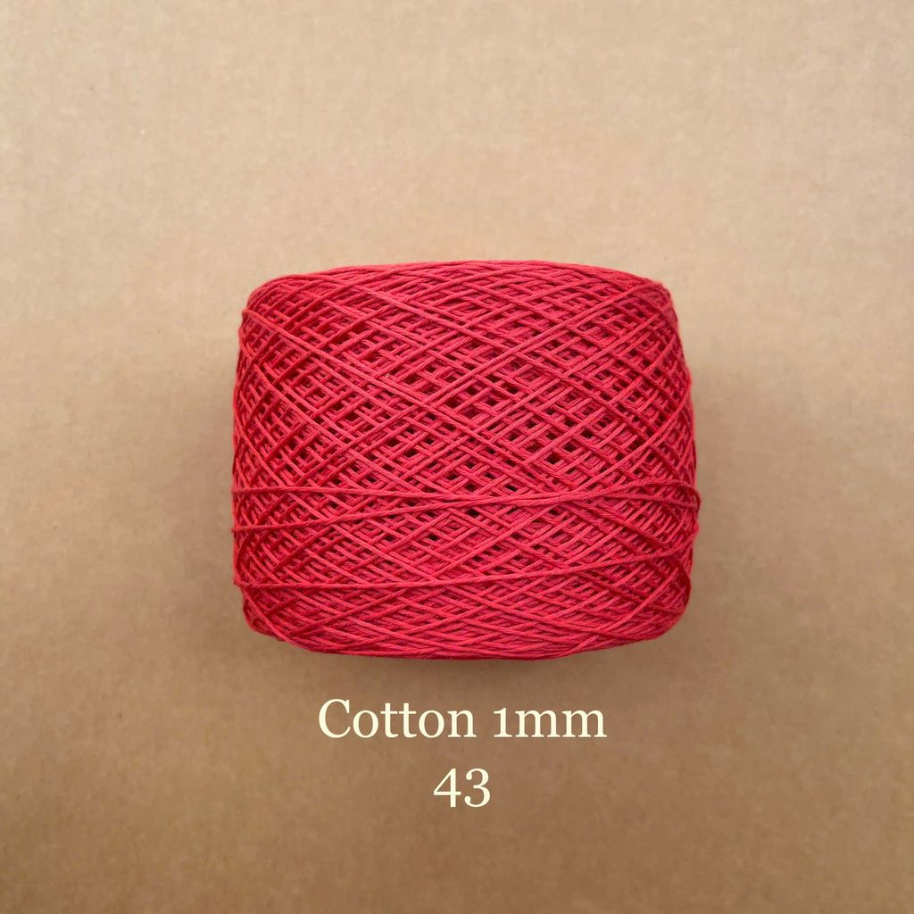 Sợi Cotton 1mm, 300g, đan móc áo, váy, khăn