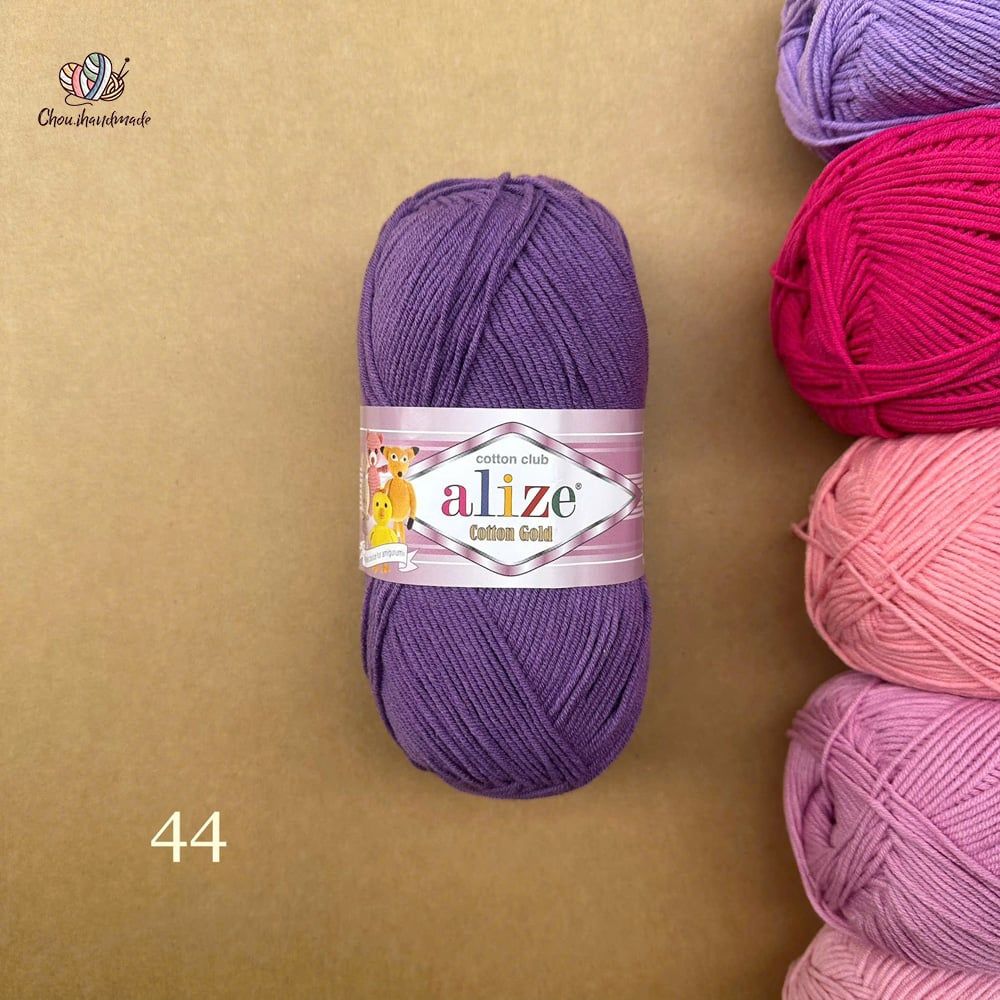Len hè Cotton Gold nhập khẩu từ Alize Yarns, đan móc đồ hè, thú, nón cực xinh