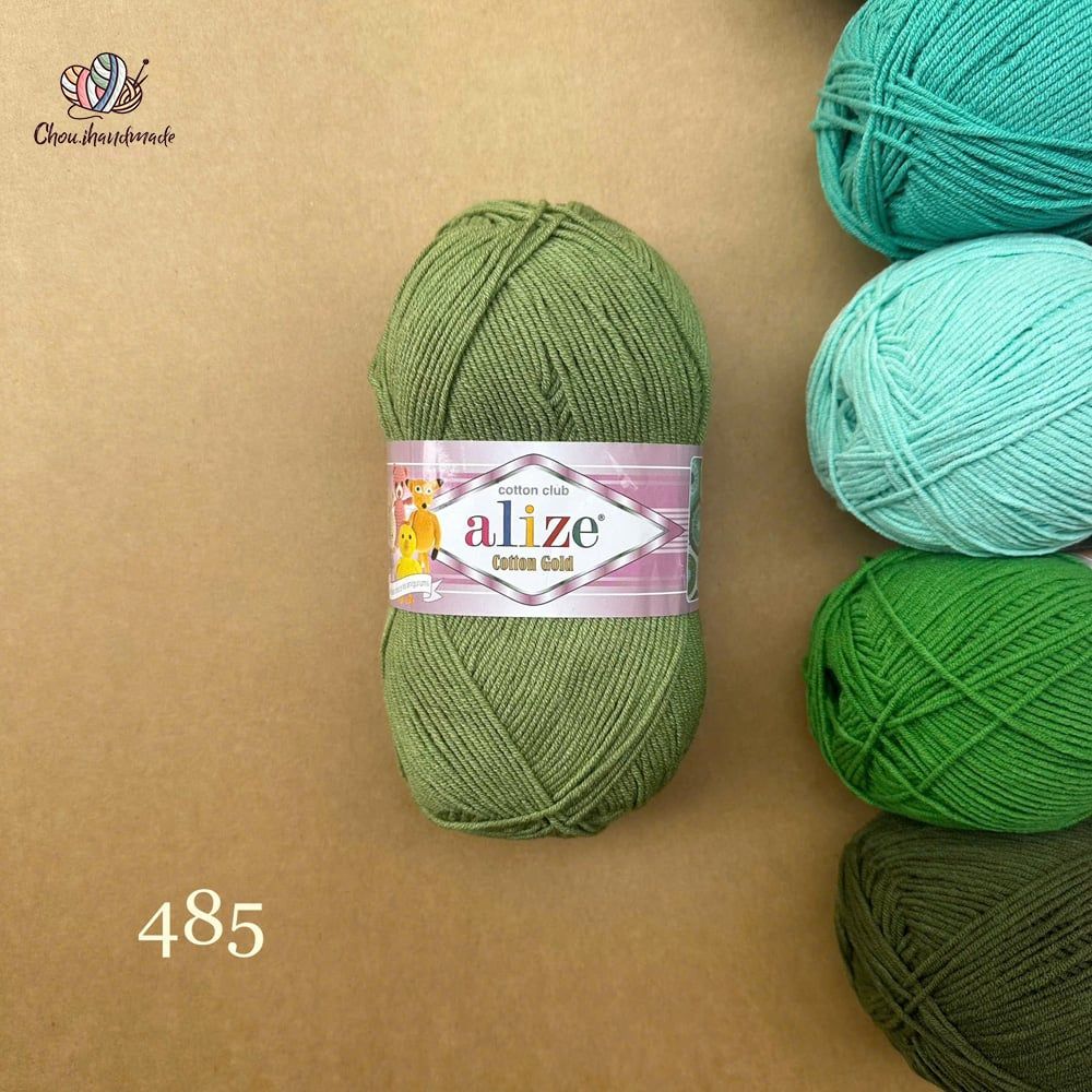 Len hè Cotton Gold nhập khẩu từ Alize Yarns, đan móc đồ hè, thú, nón cực xinh