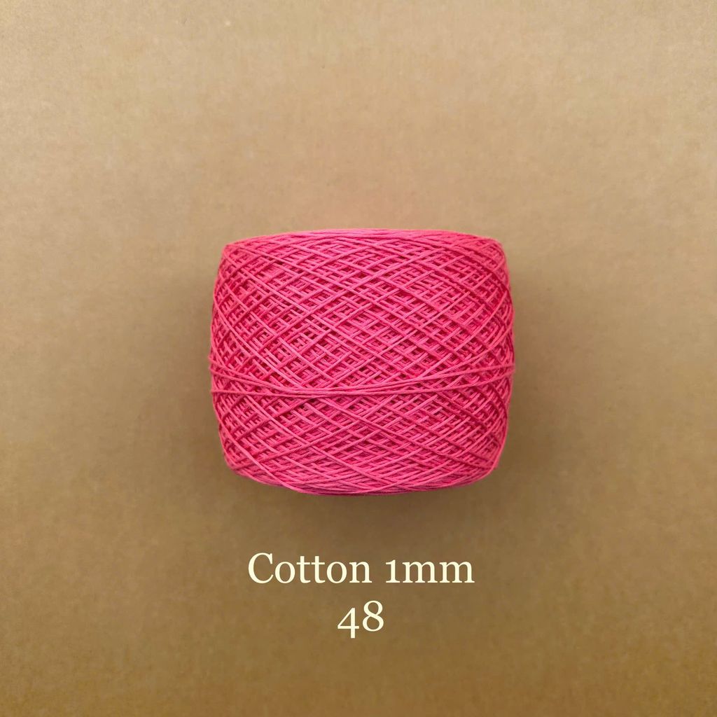 Sợi Cotton 1mm, 300g, đan móc áo, váy, khăn