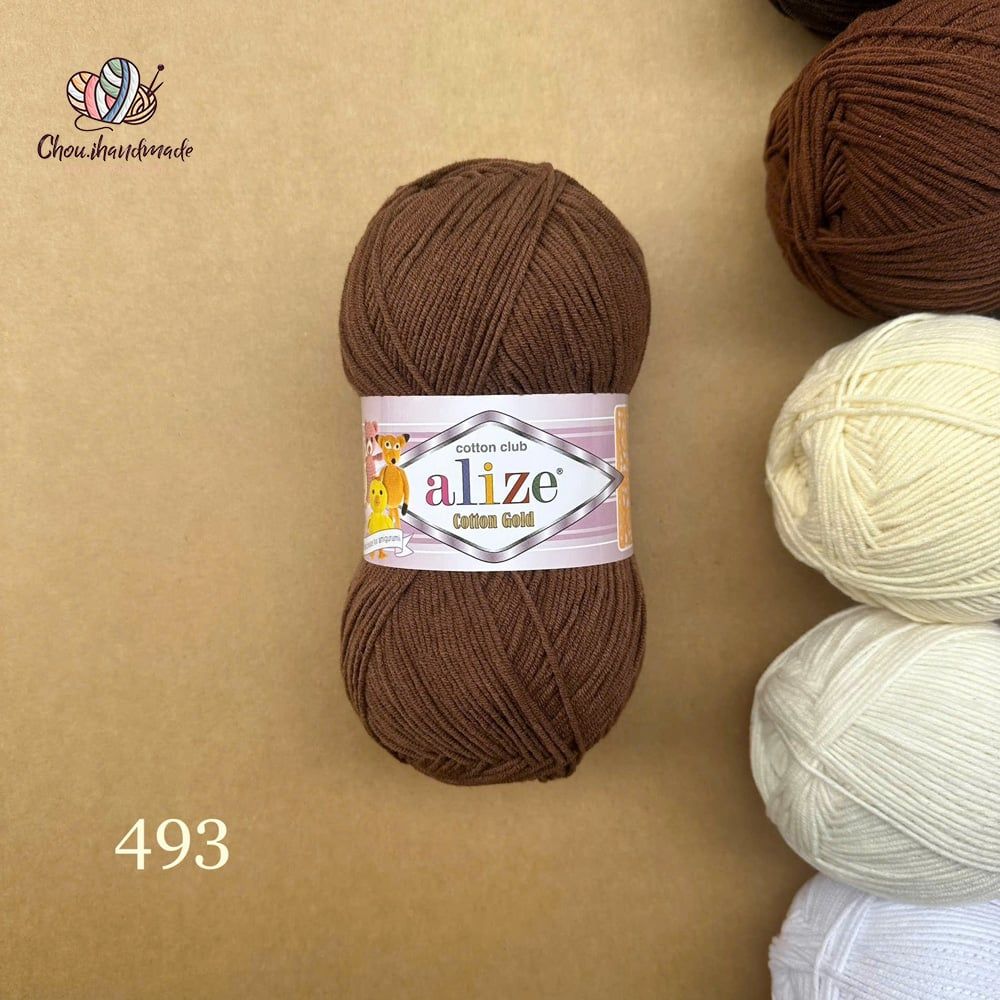 Len hè Cotton Gold nhập khẩu từ Alize Yarns, đan móc đồ hè, thú, nón cực xinh