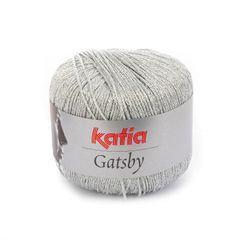 Sợi visco lấp lánh Gatsby - Katia, 50g - 118m, dùng để đan móc áo, khăn, nón