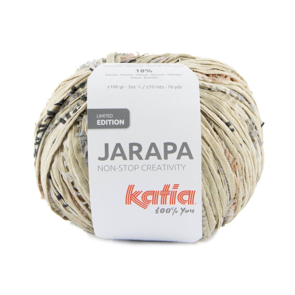 Sợi Jarapa - Katia, 100g - 70m, dùng để đan móc túi, giỏ, vỏ gối, ví