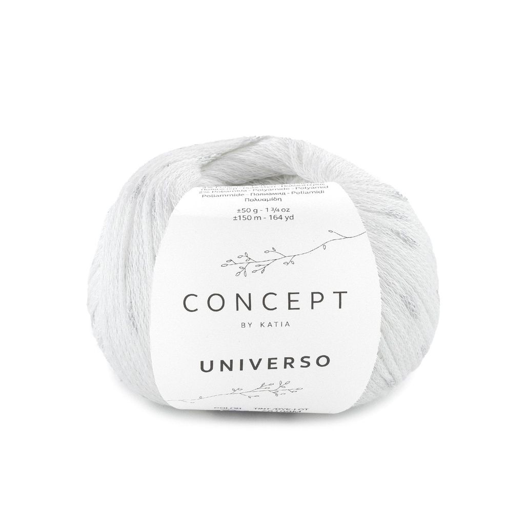 Sợi Universo - Katia, 50g - 150m, dùng để đan móc áo, khăn