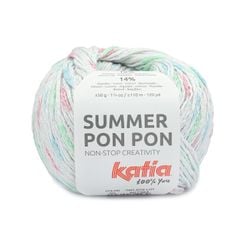 Sợi Summer Pon Pon - Katia, 50g - 110m, dùng để đan móc áo, khăn