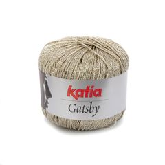 Sợi visco lấp lánh Gatsby - Katia, 50g - 118m, dùng để đan móc áo, khăn, nón