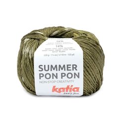 Sợi Summer Pon Pon - Katia, 50g - 110m, dùng để đan móc áo, khăn