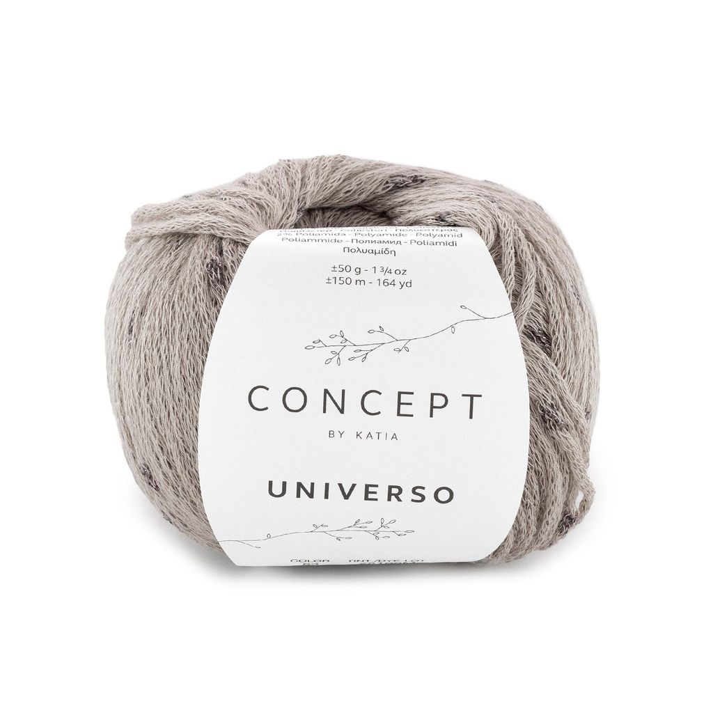 Sợi Universo - Katia, 50g - 150m, dùng để đan móc áo, khăn