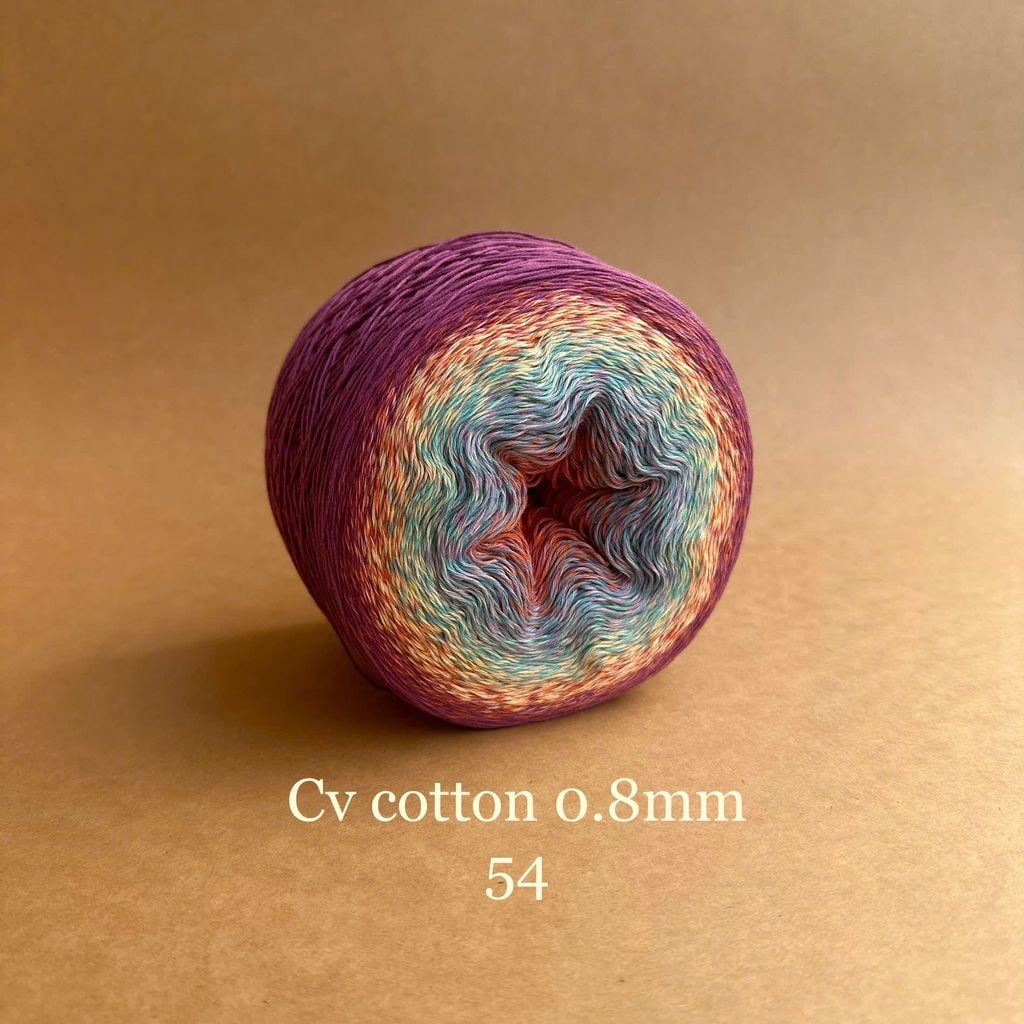 Sợi cầu vồng Cotton 0.8mm, 300g
