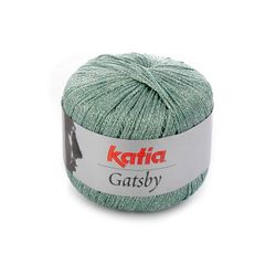 Sợi visco lấp lánh Gatsby - Katia, 50g - 118m, dùng để đan móc áo, khăn, nón