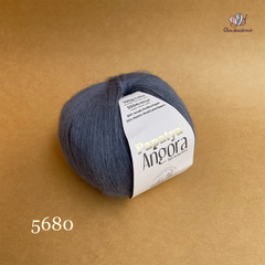 Len lông cừu Angora - Papatya, 100g - 550m, dùng để đan móc