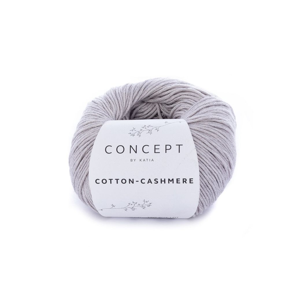Sợi Cotton Cashmere - Katia, 50g - 155m, dùng để đan móc áo, khăn, nón