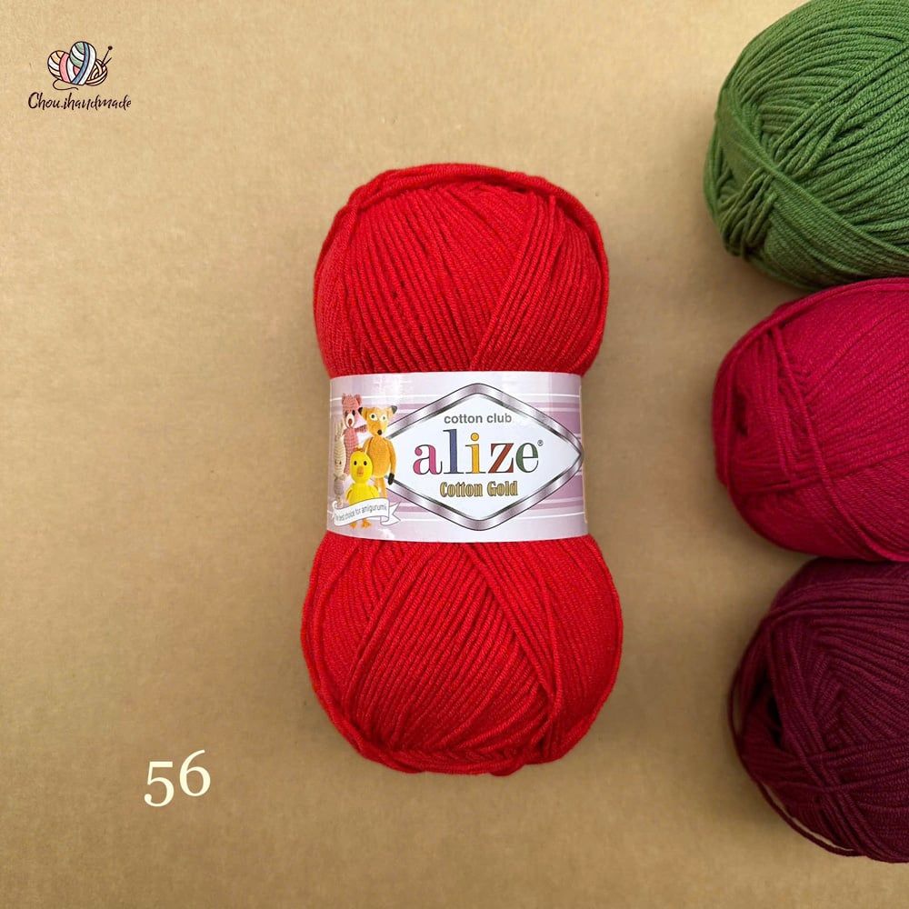 Len hè Cotton Gold nhập khẩu từ Alize Yarns, đan móc đồ hè, thú, nón cực xinh