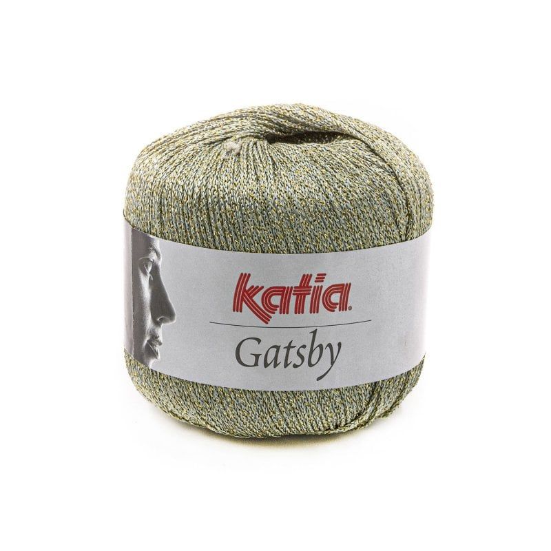 Sợi visco lấp lánh Gatsby - Katia, 50g - 118m, dùng để đan móc áo, khăn, nón