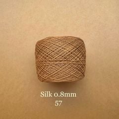 Cuộn sợi 100% silk 0.8mm màu trơn - 300gram