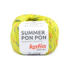 Sợi Summer Pon Pon - Katia, 50g - 110m, dùng để đan móc áo, khăn