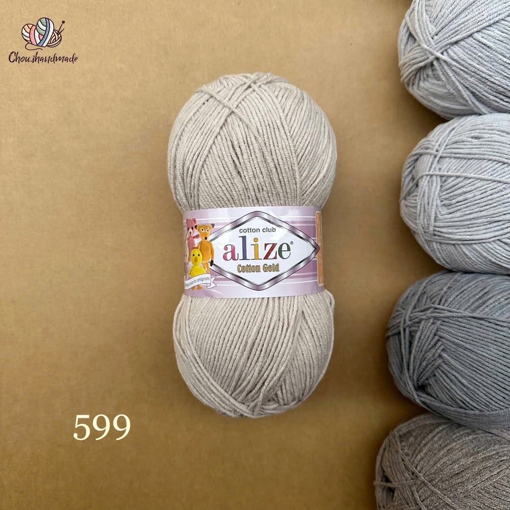 Len hè Cotton Gold nhập khẩu từ Alize Yarns, đan móc đồ hè, thú, nón cực xinh