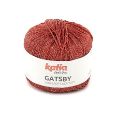 Sợi visco lấp lánh Gatsby - Katia, 50g - 118m, dùng để đan móc áo, khăn, nón