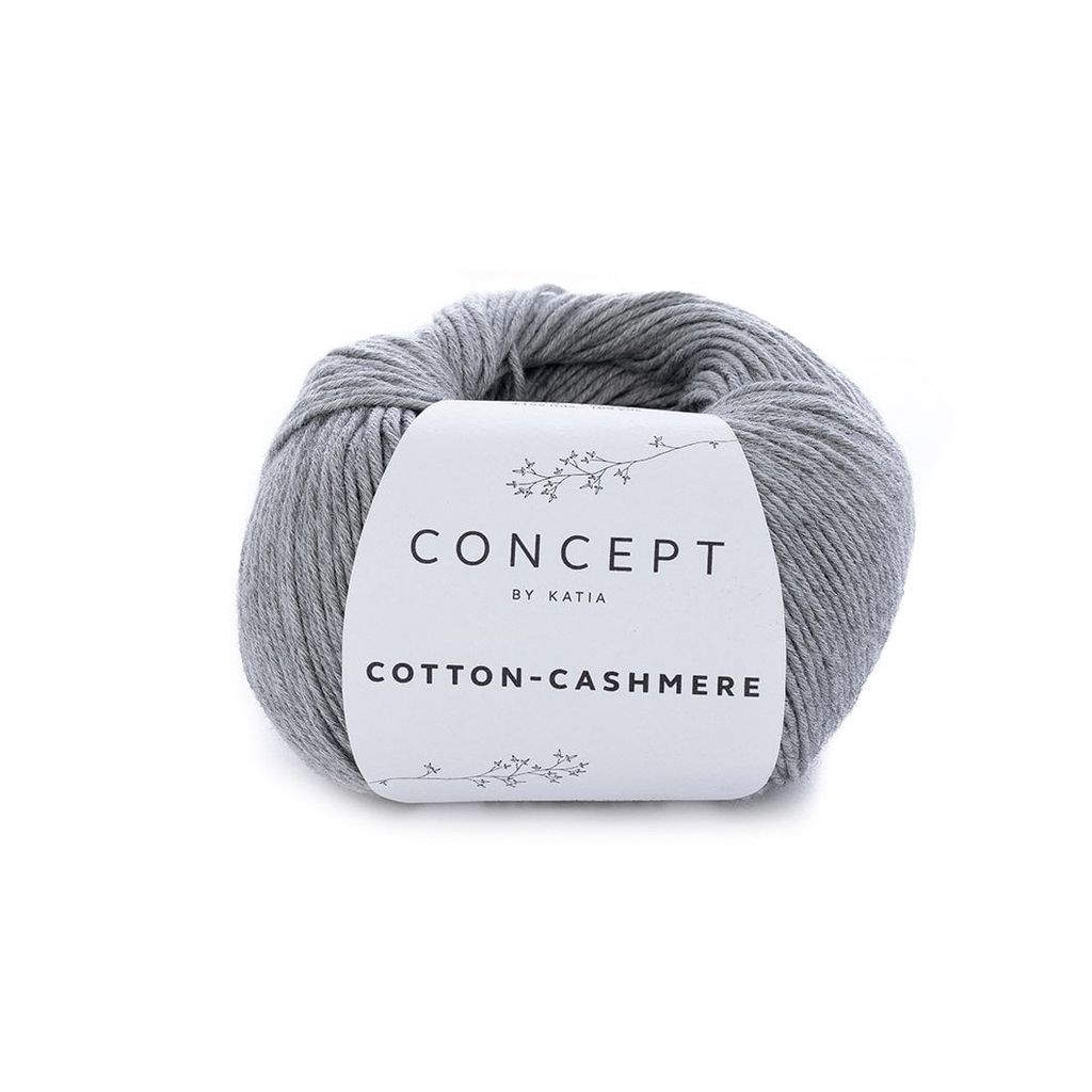 Sợi Cotton Cashmere - Katia, 50g - 155m, dùng để đan móc áo, khăn, nón