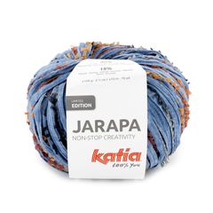 Sợi Jarapa - Katia, 100g - 70m, dùng để đan móc túi, giỏ, vỏ gối, ví