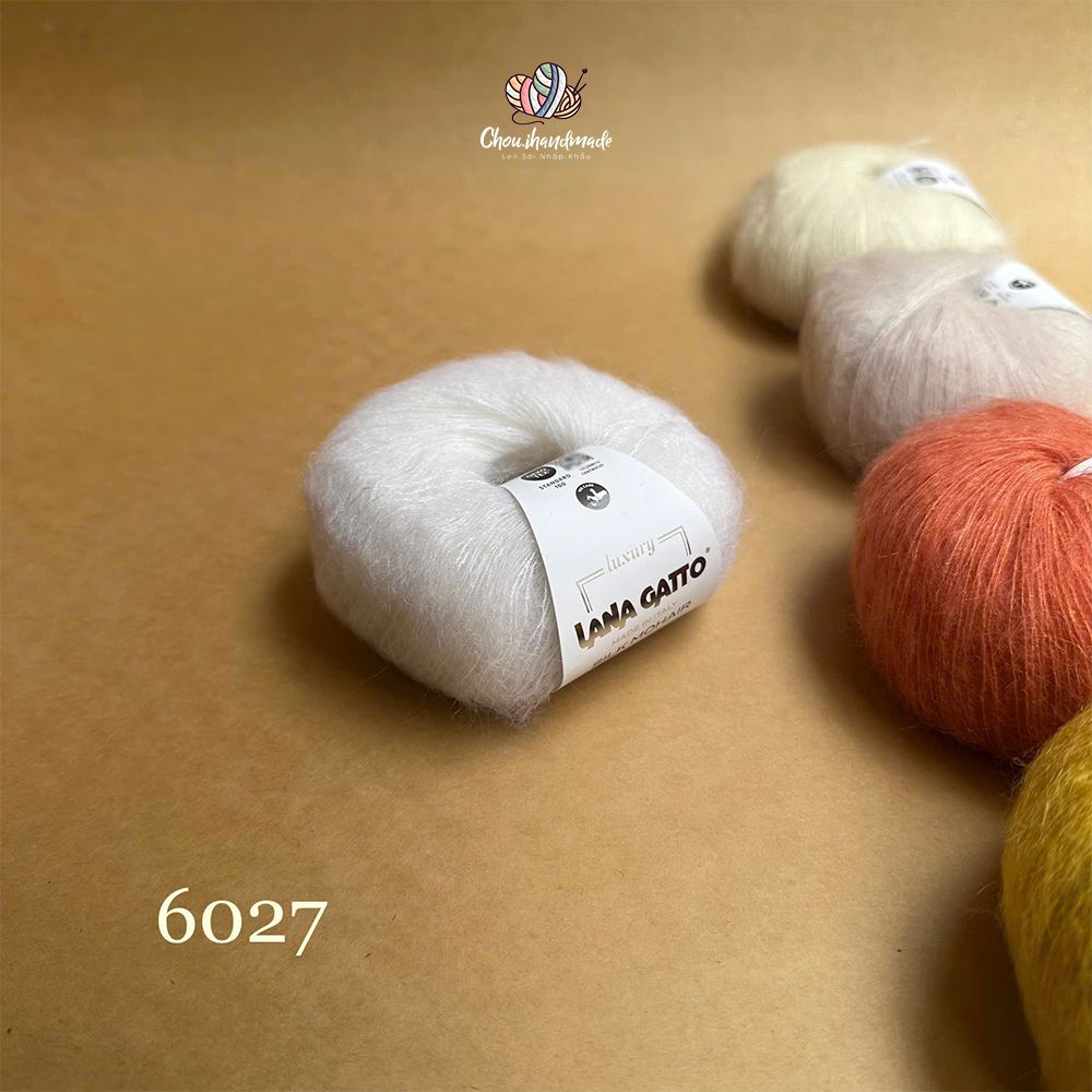 Len Silk Mohair - Lana Gatto, 25g - 212m, dùng để đan móc