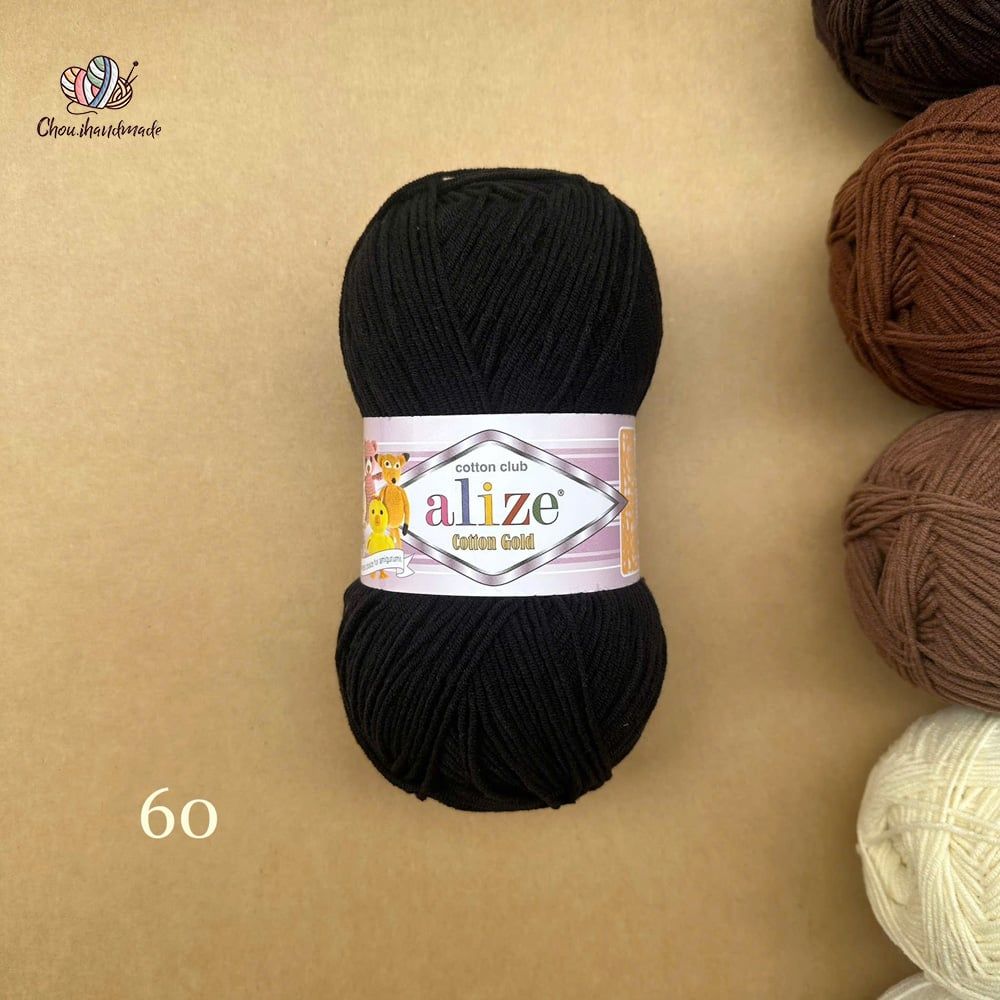 Len hè Cotton Gold nhập khẩu từ Alize Yarns, đan móc đồ hè, thú, nón cực xinh