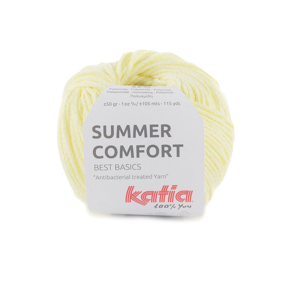 Sợi Summer Comfort - Katia, 50g - 105m, dùng để đan móc áo, khăn