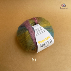 Len loang Angora Batik - Papatya, 100g - 550m, dùng để đan móc