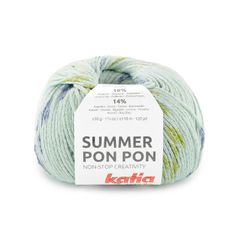 Sợi Summer Pon Pon - Katia, 50g - 110m, dùng để đan móc áo, khăn