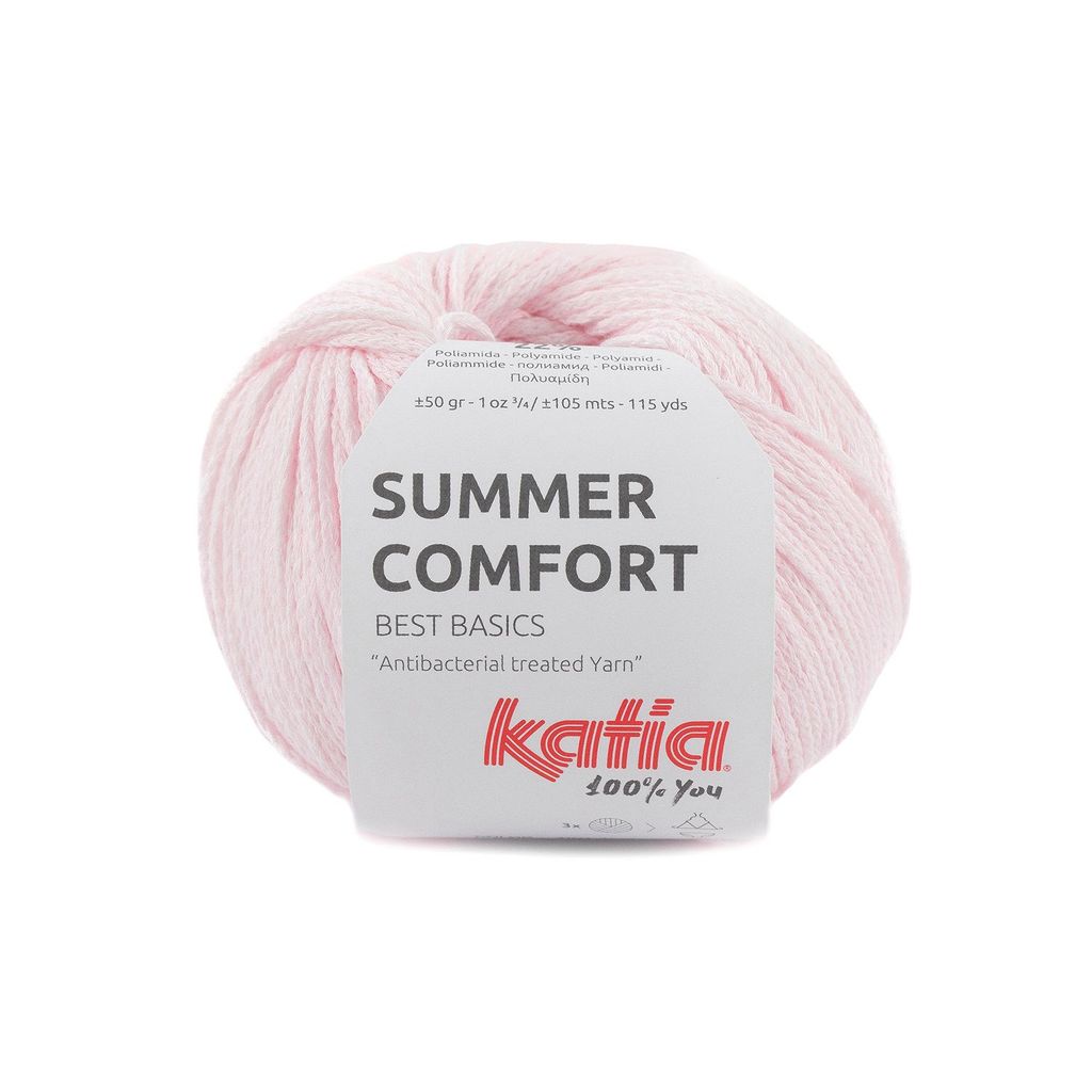 Sợi Summer Comfort - Katia, 50g - 105m, dùng để đan móc áo, khăn