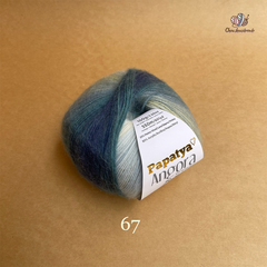 Len loang Angora Batik - Papatya, 100g - 550m, dùng để đan móc