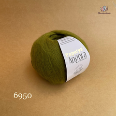 Len lông cừu Angora - Papatya, 100g - 550m, dùng để đan móc
