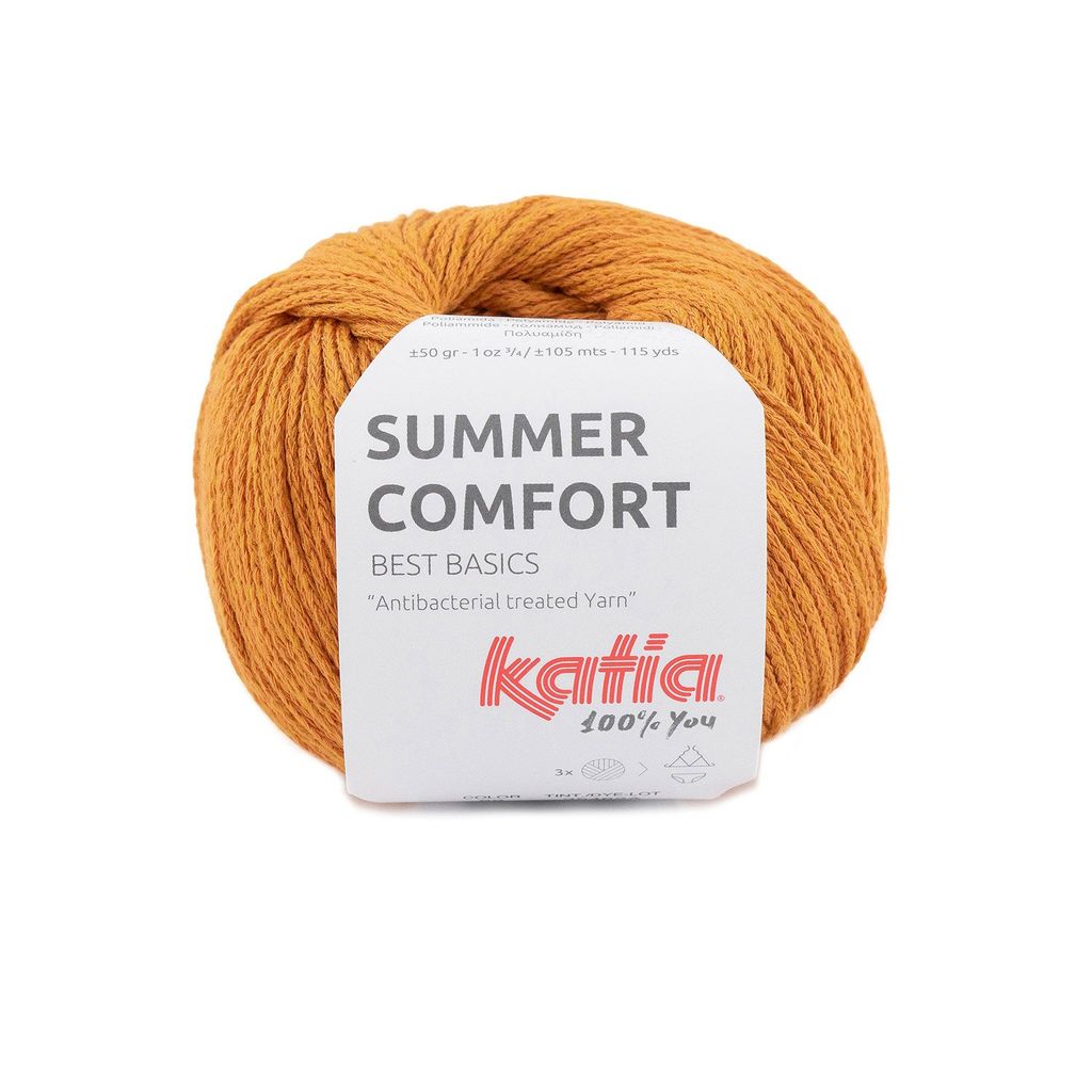 Sợi Summer Comfort - Katia, 50g - 105m, dùng để đan móc áo, khăn