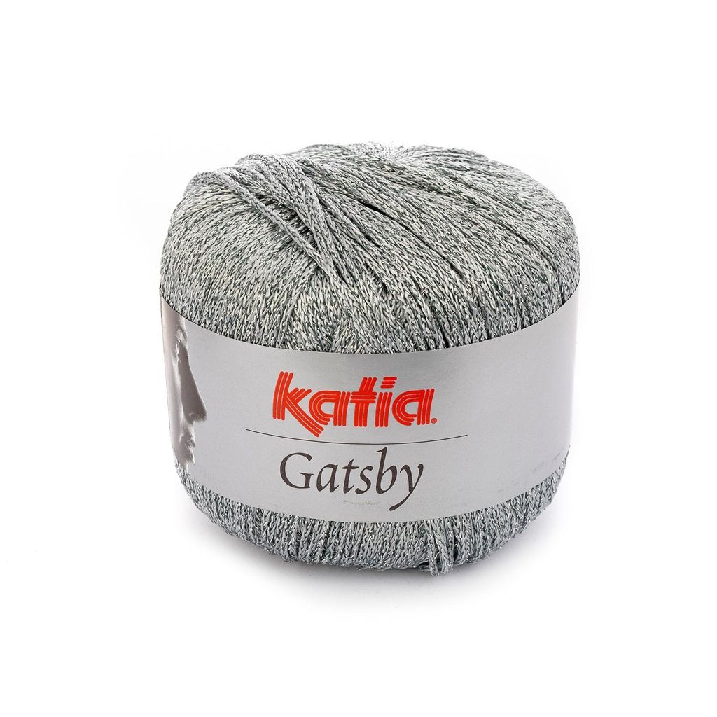 Sợi visco lấp lánh Gatsby - Katia, 50g - 118m, dùng để đan móc áo, khăn, nón