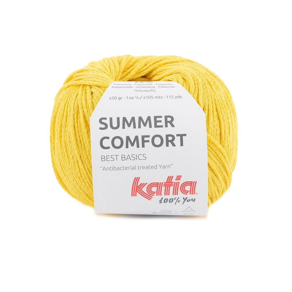 Sợi Summer Comfort - Katia, 50g - 105m, dùng để đan móc áo, khăn