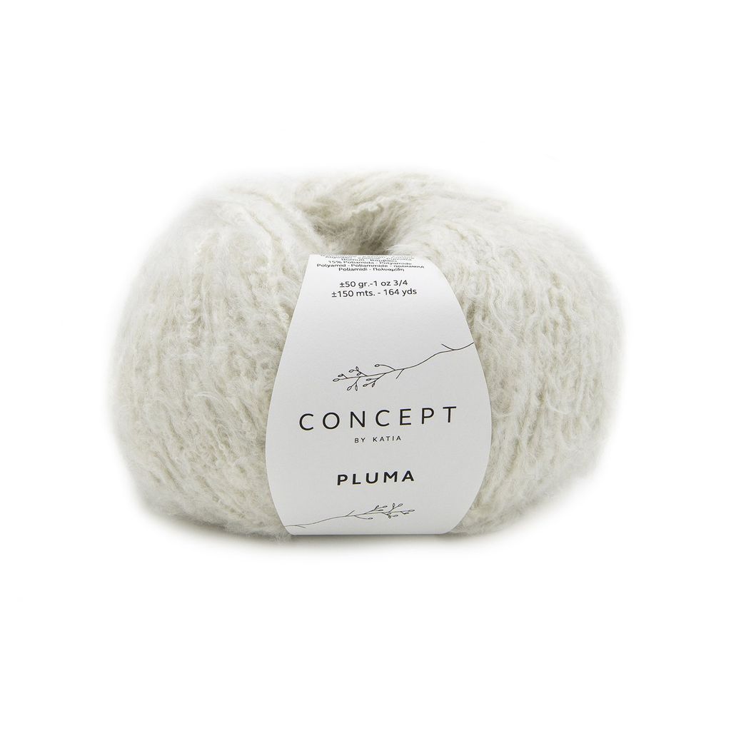 Sợi Pluma - Katia, 50g - 150m, dùng để đan móc áo, khăn