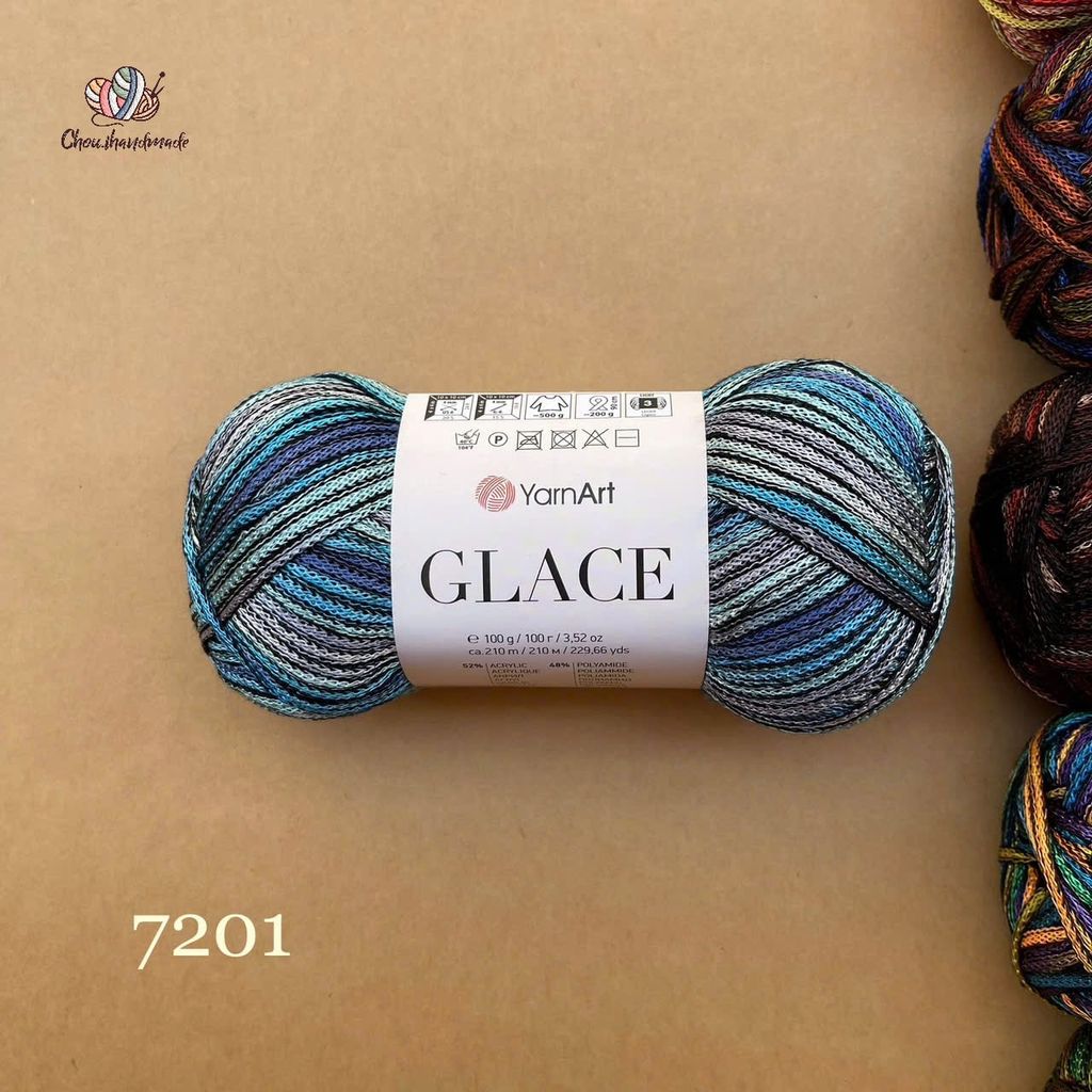 Sợi Glace - Yarnart, 100g - 210m, đan móc áo, váy, nón