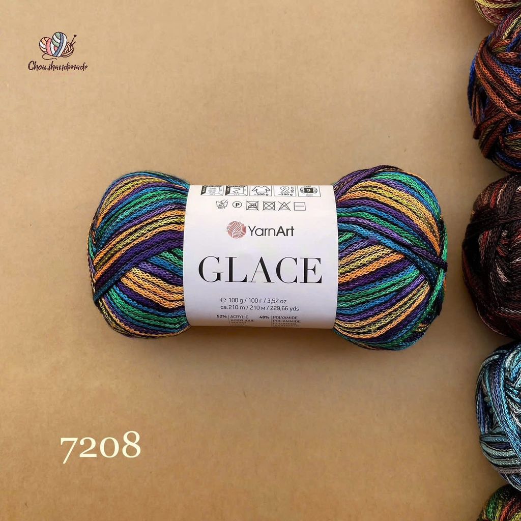 Sợi Glace - Yarnart, 100g - 210m, đan móc áo, váy, nón