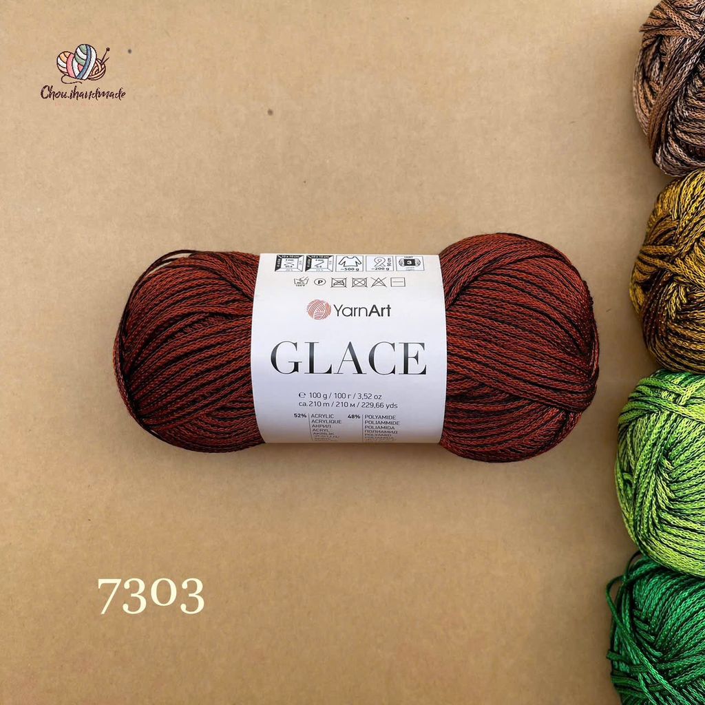 Sợi Glace - Yarnart, 100g - 210m, đan móc áo, váy, nón