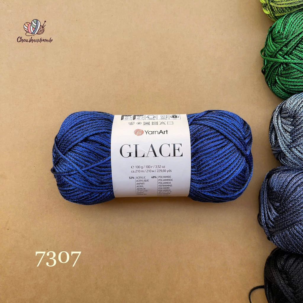 Sợi Glace - Yarnart, 100g - 210m, đan móc áo, váy, nón