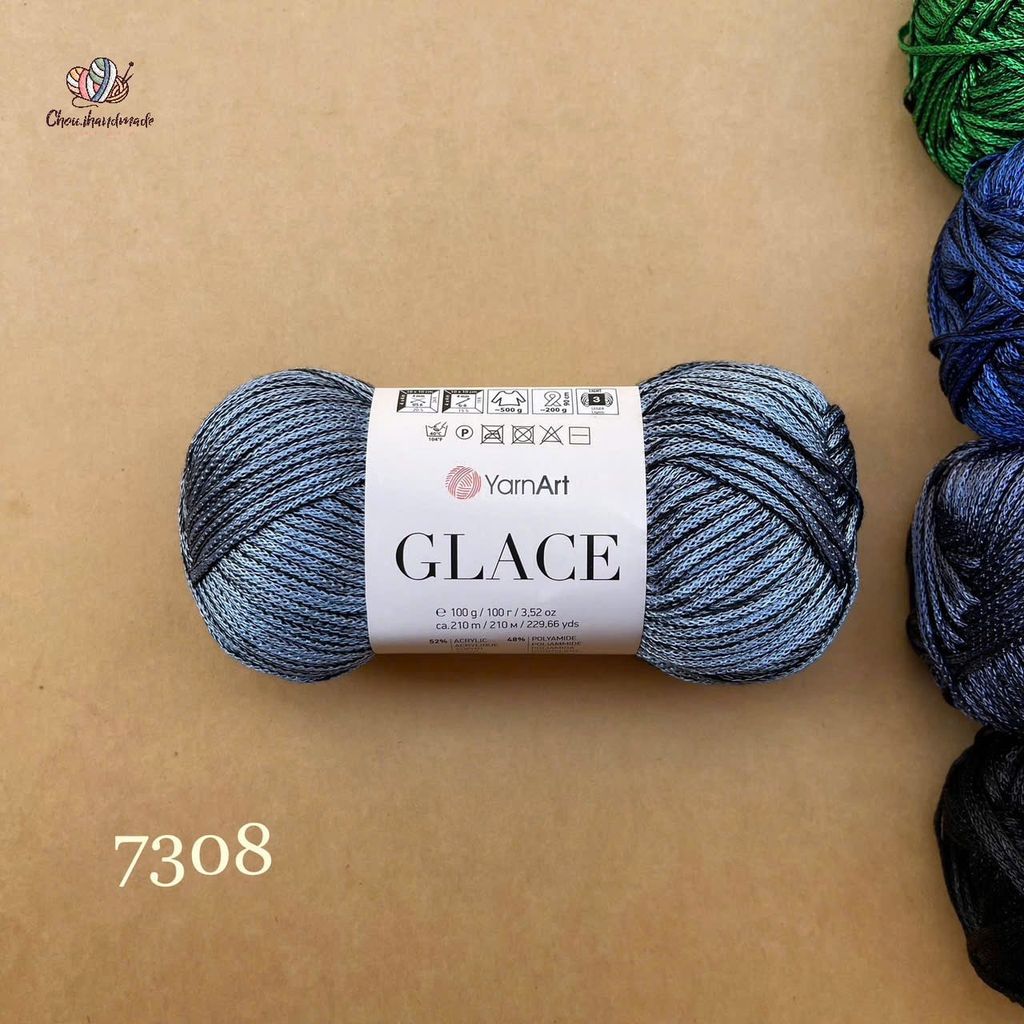 Sợi Glace - Yarnart, 100g - 210m, đan móc áo, váy, nón